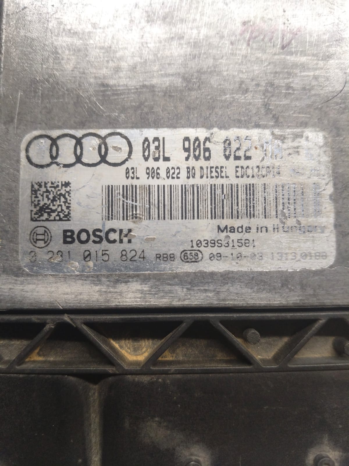 03L 906 022, 0 281 015 824 AUDI DIESEL ECM - Image 4