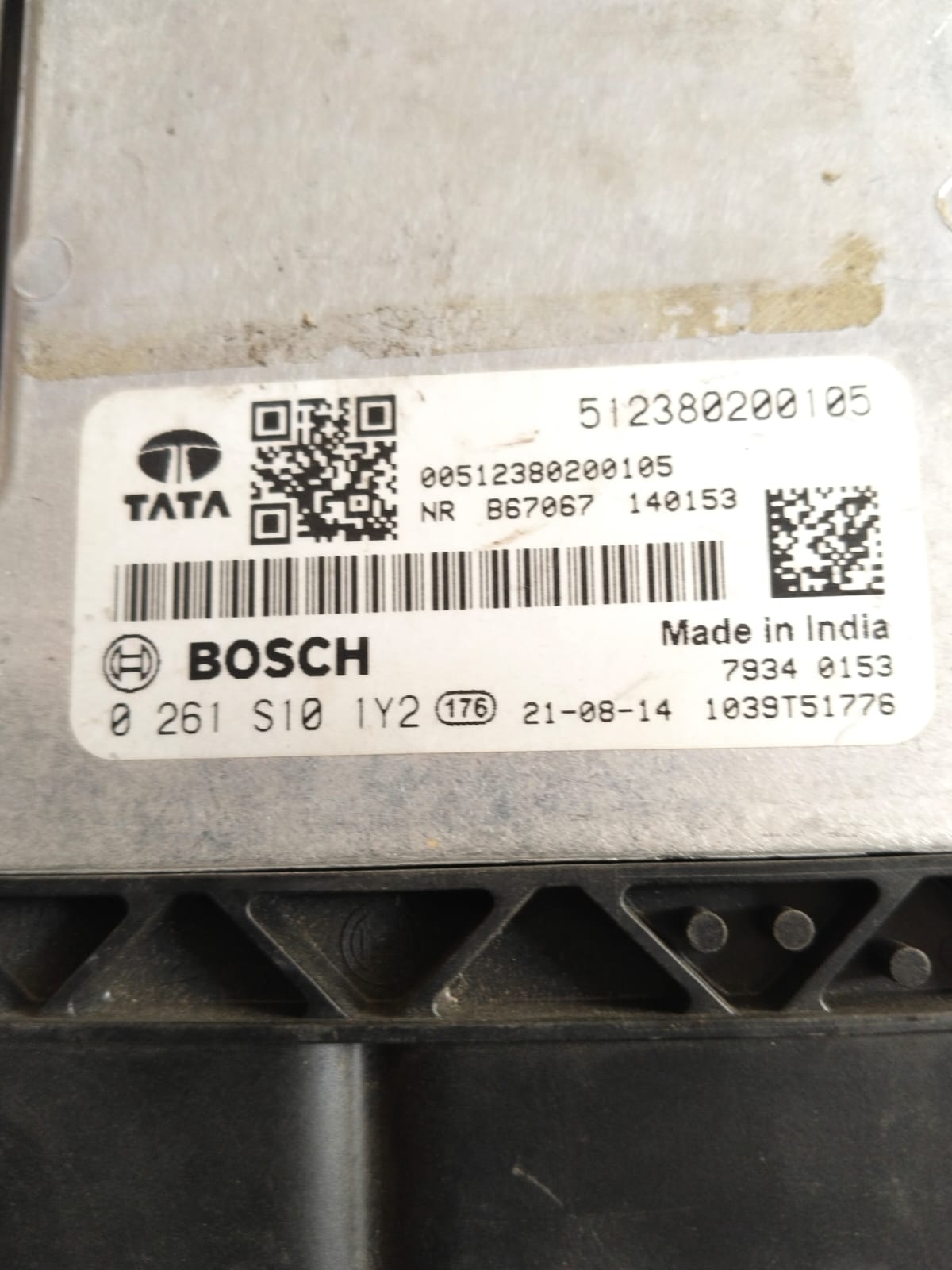 0 261 S10 1Y2 TATA TIGOR NEXON PETROL ECM - Image 2